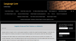 Desktop Screenshot of languagelore.net